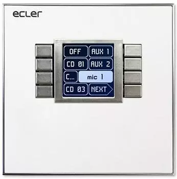 Контроллер Ecler WPNET8K 8-кнопочный настенный с LCD-экраном для EclerNet