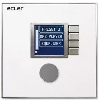 Контроллер Ecler WPNETEX 4-кнопочный настенный с LCD-экраном для EclerNet