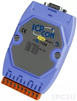 Контроллер ICP DAS I-7188/512 CR Embedded Controller , developing tool kit, MiniOS7, With 512 k flash, without Display