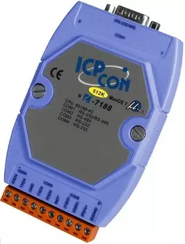 Контроллер ICP DAS I-7188/DOS/512 CR Embedded Controller without Display, developing tool kit, Datalight’s ROM/DOS,With 512k