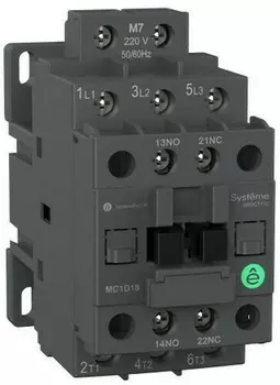 Контактор Systeme Electric MC1D18M7 MC1D 3P 18A НО+НЗ 220V 50/60ГЦ