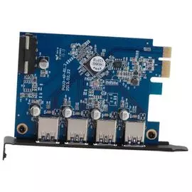 Контроллер Orico PVU3-4P 4*USB 3.0, PCI-E, 4-pin