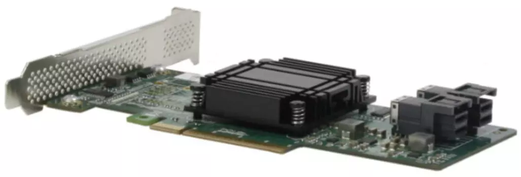 Контроллер Procase C8-102-6 с горячей заменой дисков и кабели, PCIE x8 Switch card (2port) x 1 + Slimline to SFF-8643 cable 60cm x 2pcs