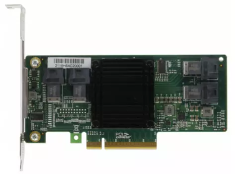 Контроллер Procase C8-104-6 с горячей заменой дисков и кабели, PCIE x8 Switch card (4port) x 1 + Slimline to SFF-8643 cable 60cm x 4pcs