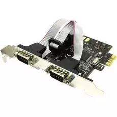 Контроллер расширения Espada FG-EMT03C-1-BU01 PCI-E to 2 RS232 порт (2 COM/SERIAL port), chip MCS9922, OEM