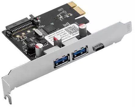 Контроллер расширения Orico ORICO-PNU-2A1C-BK-BP PCI-E, черный