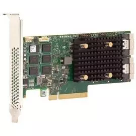 Контроллер SAS LSI MegaRAID 9560-16I 05-50077-00 PCIe 4.0 x8 LP, SAS/SATA/NVMe, RAID 0,1,5,6,10,50,60, 16port(2 * int SFF8654), 8GB Cache, 3916ROC, RT