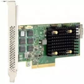 Контроллер SAS LSI MegaRAID 9560-8I SGL 05-50077-01 PCIe 4.0 x8 LP, SAS/SATA/NVMe, RAID 0,1,5,6,10,50,60, 8port(1 * int SFF8654), 4GB Cache, 3908ROC,
