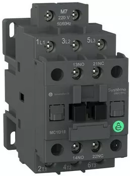 Контактор Systeme Electric MC1D09B7 MC1D 3P 9A НО+НЗ 24V 50/60ГЦ