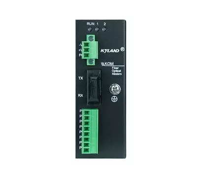 Конвертер промышленный Kyland KOM200 302110026 1 100Base-FX single mode fiber port, SC connector, 1310nm, 40km, 1 RS485 serial port, 2 RS232 serial po