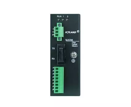 Конвертер промышленный Kyland KOM200 302110048 1 100Base-FX single mode fiber port, SC connector, 1310nm, 40km, 1 RS232 serial port, 1 RS422 serial po