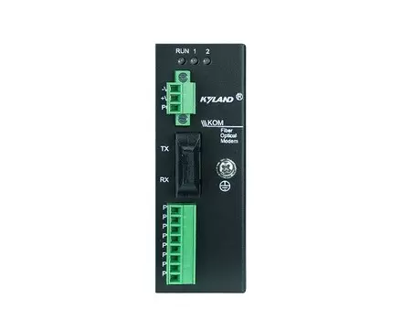 Конвертер промышленный Kyland KOM200 302110050 1 100Base-FX single mode fiber port, ST connector, 1310nm, 40km, 1 RS232 serial port, 1 RS422 serial po