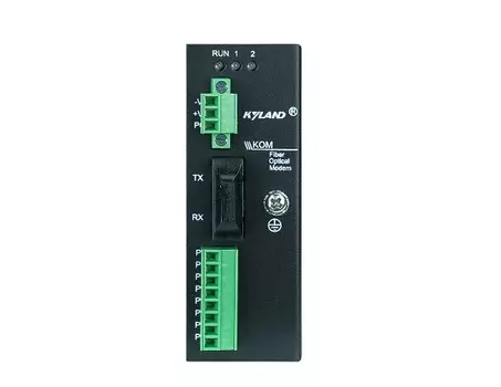 Конвертер промышленный Kyland KOM200 302110055 1 100Base-FX single mode fiber port, FC connector, 1310nm, 40km, 1 RS485 serial port, 2 RS232 serial po