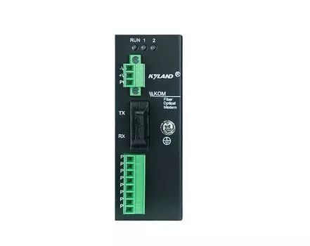 Конвертер промышленный Kyland KOM200 302110056 1 100Base-FX single mode fiber port, ST connector, 1310nm, 40km, 1 RS485 serial port, 2 RS232 serial po