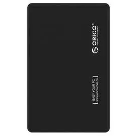 Контейнер Orico 2588US3-BK для HDD/SSD 2,5". Материал корпуса ABS пастик (огнестойкий) (черный)