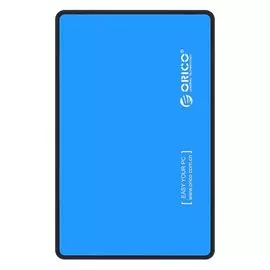 Контейнер Orico 2588US3-BL для HDD/SSD 2,5". Материал корпуса ABS пастик (огнестойкий) (синий)