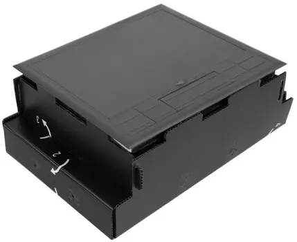 Коробка Datarex DR-PRO-055004 под заливку в бетон, 12 модулей, черный