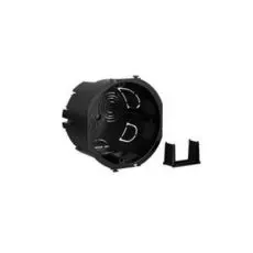 Коробка установочная DKC 59301 подрозеточная, для сплошных стен, черная, под 2 модуля, "Avanti"