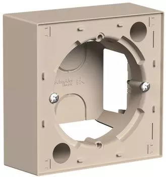 Коробка для наружного монтажа Systeme Electric ATN001200 AtlasDesign Песочный