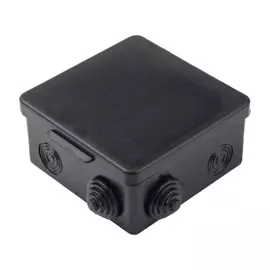 Коробка распределительная EKF plc-kmr-030-014-b КМР-030-014 с крышкой 100х100х50 8 мембранных вводов IP54 черн.