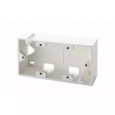 Коробка Eurolan 12A-00-04WT настенная, для рамок серии 45, на 4 модуля 22.5х45.0, белая