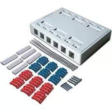 Коробка Lanmaster LAN-MB-12K-WH настенная на 12 кейстоунов, белая