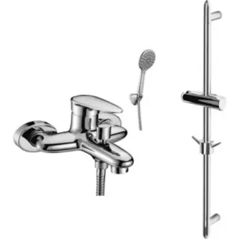 Смеситель для ванны Lemark Status с душем, хром (LM4402C, LM8063C)