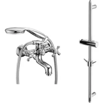 Смеситель для ванны Lemark Standard с душем, хром (LM2102C, LM8063C)