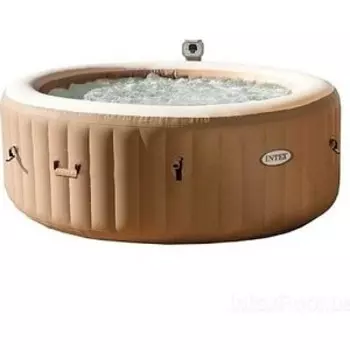 СПА-бассейн Intex 28476 145/196x71 см Bubble Massage795 л, круглый, аэромассаж, теплосберегающий тент-чехол