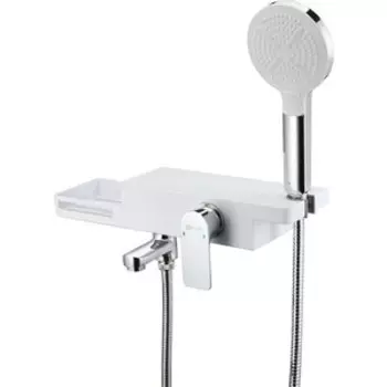 Смеситель для ванны Lemark Unibox хром/белый (LM6914CW)