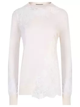 Джемпер с кружевом ERMANNO SCERVINO