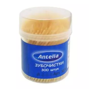 Зубочистки Antella, 300 шт, в банке