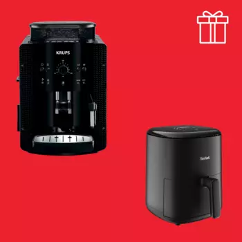 Автоматическая кофемашина EA810870 + Аэрогриль Tefal Easy Fry Compact, 3 л EY145810