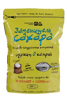 Заменитель сахара Продуктовая Аптека 1 Ложка, 500 г, порошок