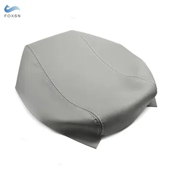 Мягкий кожаный чехол на подлокотник для Toyota Prius 2004 2005 2006 2007 2008, автомобильный центральный подлокотник, кожный чехол, наклейка, отделка чёрный
