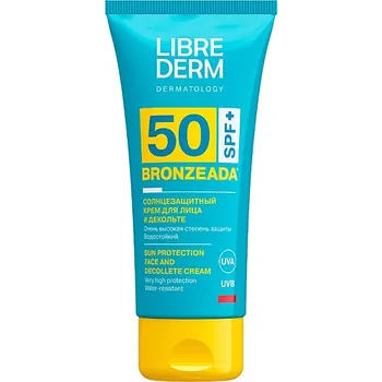 LIBREDERM Крем для лица и зоны декольте солнцезащитный Bronzeada SPF50 Sun Protection Face and Decollete Cream