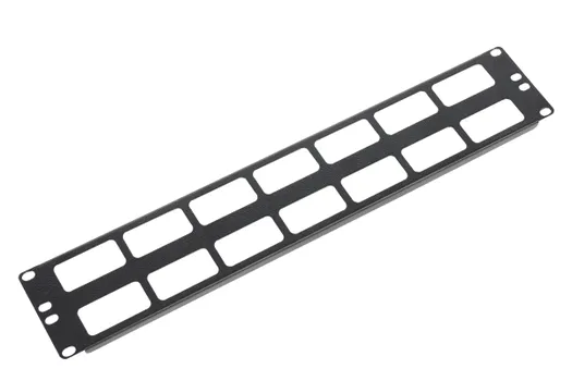 Кабельный организатор ЦМО ГКО-О-2-9005 горизонтальный 19" 2U с окнами для кабеля, цвет черный