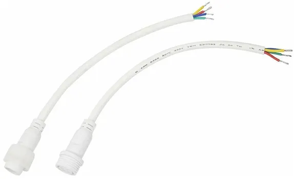 Кабель Rexant 11-9440 соединительный (4pin) герметичный (IP67) 4х0.75мм2 белый