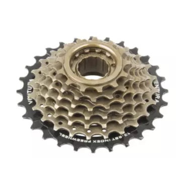 Кассета-трещотка VENTURA, 7х13-28, черно-коричневая, HG-копия SHIMANO, 5-700176