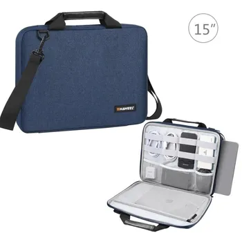 Портфель HAWEEL 14,0–16,0 дюймов, сумка через плечо для ноутбука Macbook, Lenovo Thinkpad, ASUS, HP чёрный