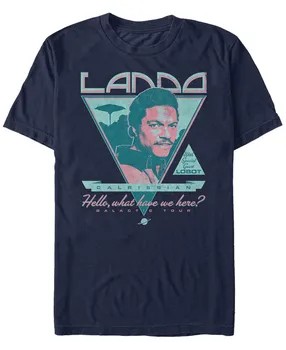 Звездные войны мужская классическая футболка с коротким рукавом lando calrissian galactic tour Fifth Sun, синий