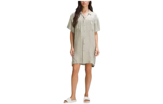 Платье LAB Collection с короткими рукавами для женщин Lululemon, Linen