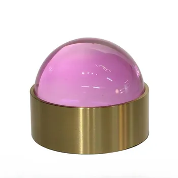 Металлическая шкатулка для украшений из кристаллов Nordic Light Luxury Model Home Decoration Box Storage Box Toilet Table Bedroom Soft Decorations Yellow M100192