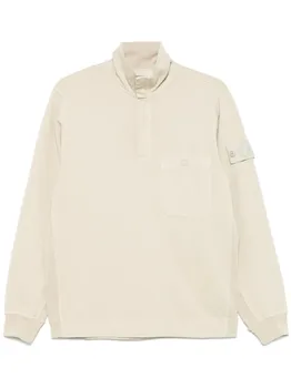 Футболка-поло с логотипом Stone Island Compass, нейтральный