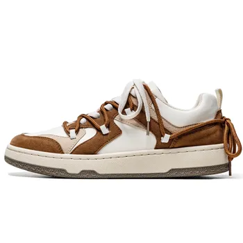 Hong Kong Style Design Low-top Casual Sneakers Men s Retro Footwear Male Trendy Shoes 40 чёрный