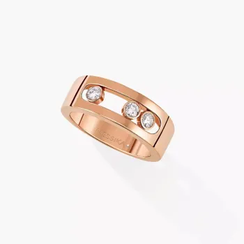 Кольцо Messika Move Joaillerie SM, розовое золото/бриллианты