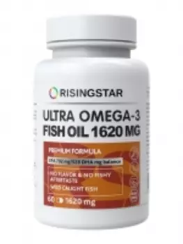 Risingstar - Омега-3 жирные кислоты для сердца, сосудов и иммунитета 1620 мг, 60 капсул