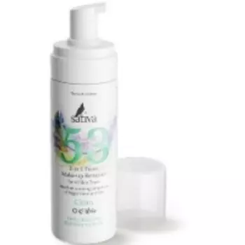 Sativa 2-in-1 Make-up Remover - Пенка 2 в 1 для очищения и снятия макияжа № 53, 165 мл