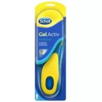 Scholl GelActiv Everyday - Стельки для комфорта на каждый день для мужчин, 1 пара