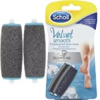 Scholl - Сменные насадки экстражесткие для электрической роликовой пилки, 2 шт